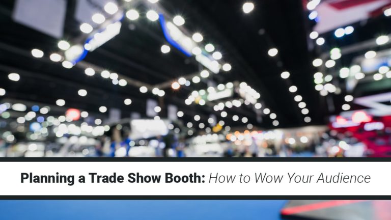 blurred image of a trade show