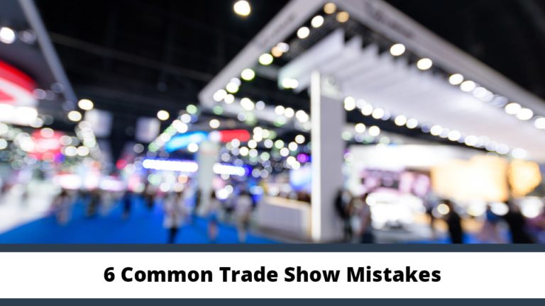 blurred image of trade show floor